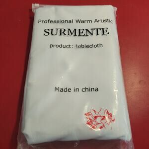 SURMENTE White Tablecloth 90 x 156 Banquet Restaurant 100% Polyester